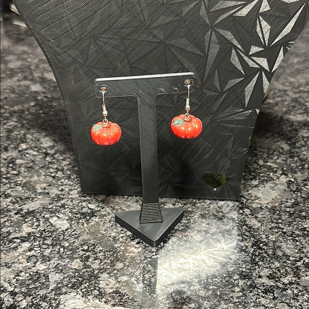Elegant Pumpkin Earrings Fall Handmade Clay Earrings by Callie’sbyShaunda